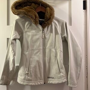 Marmot Furlong Jacket Women's Small-Whitestone - Hooded faux fur - Small